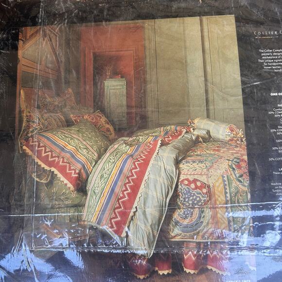 Collier Campbell Vintage 1991 Comforter Set Twin Size NIP Mediterranean Floral - Picture 2 of 13